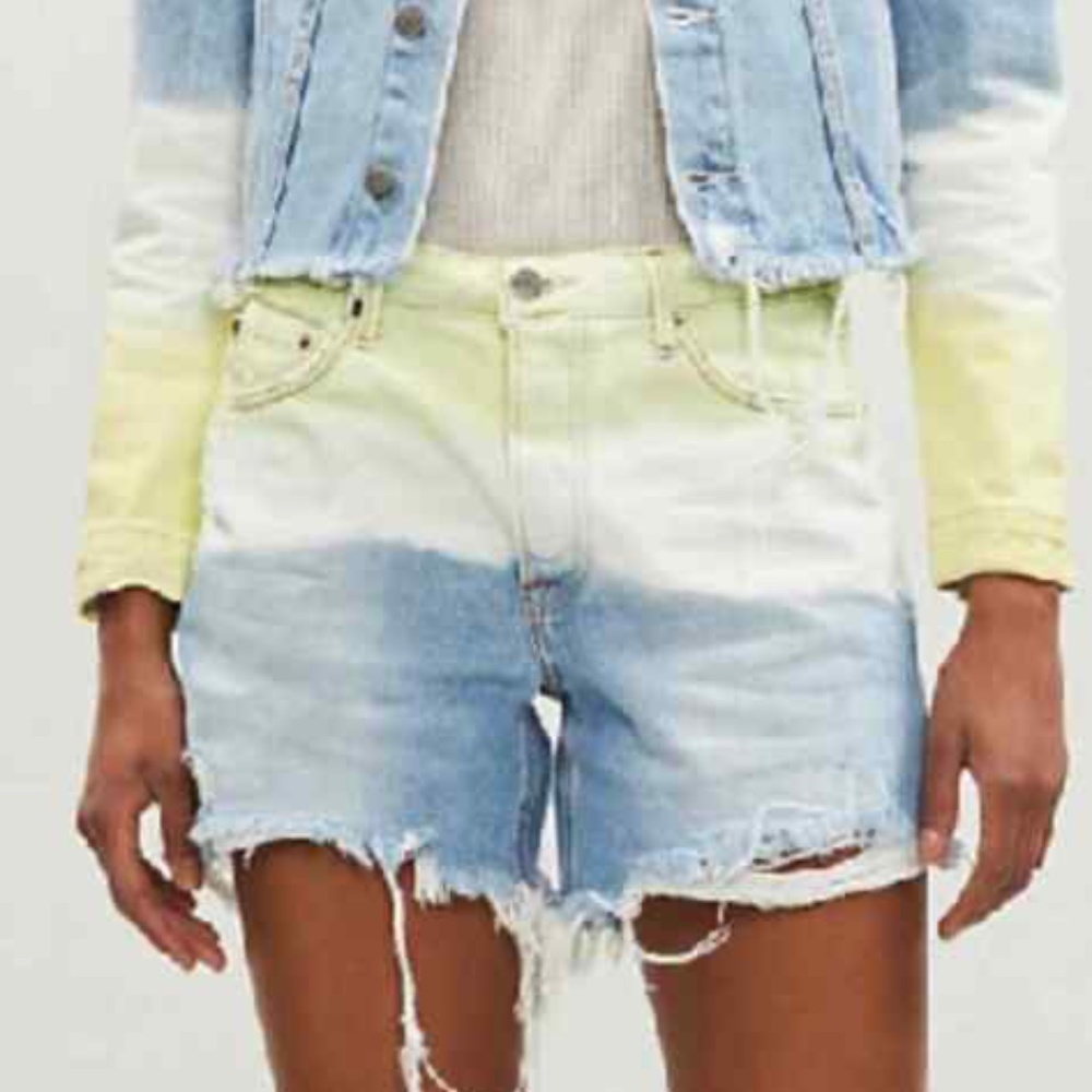 GRLFRND Jourdan denim shorts 28